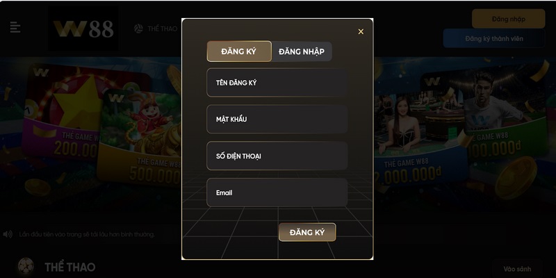 W88 Đăng ký: Hướng dẫn tạo tài khoản trong 3 phút 4 Thành viên nhận được lợi ích độc quyền khi thực hiện W88 đăng ký
