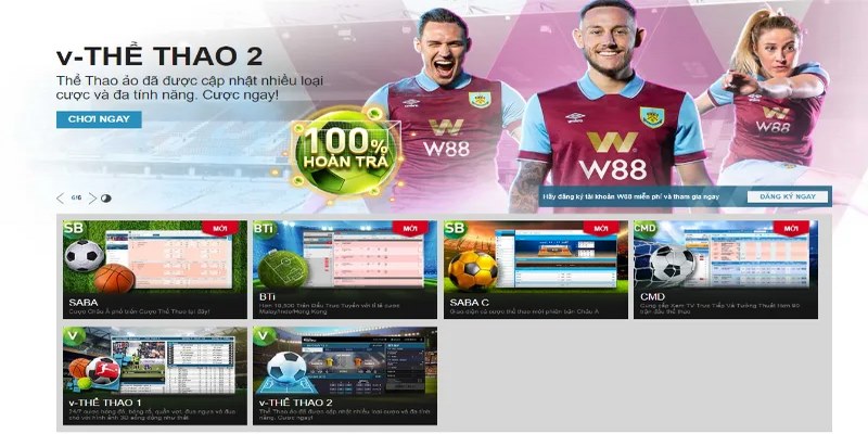 W88 Thể thao: Trang chơi cá cược trực tuyến hàng đầu 2025 6 Theo dõi tỷ lệ cược thể thao W88 thường xuyên