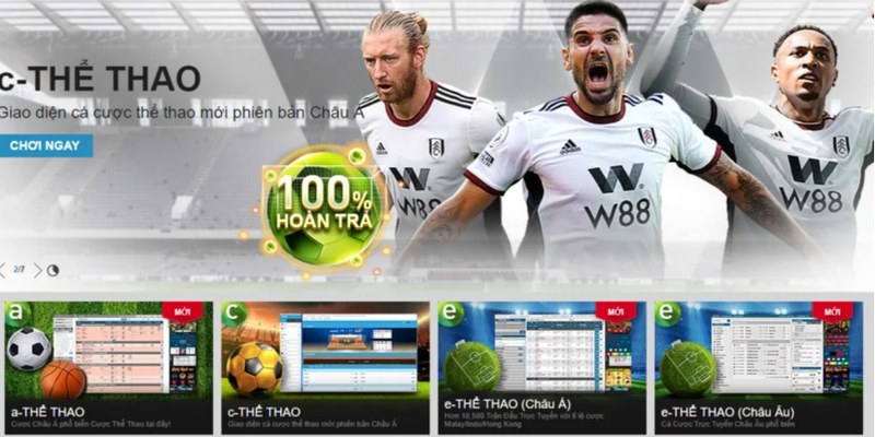W88 Thể thao: Trang chơi cá cược trực tuyến hàng đầu 2025 2 W88 Thể thao cung cấp rất nhiều giải đấu bóng đá nổi tiếng